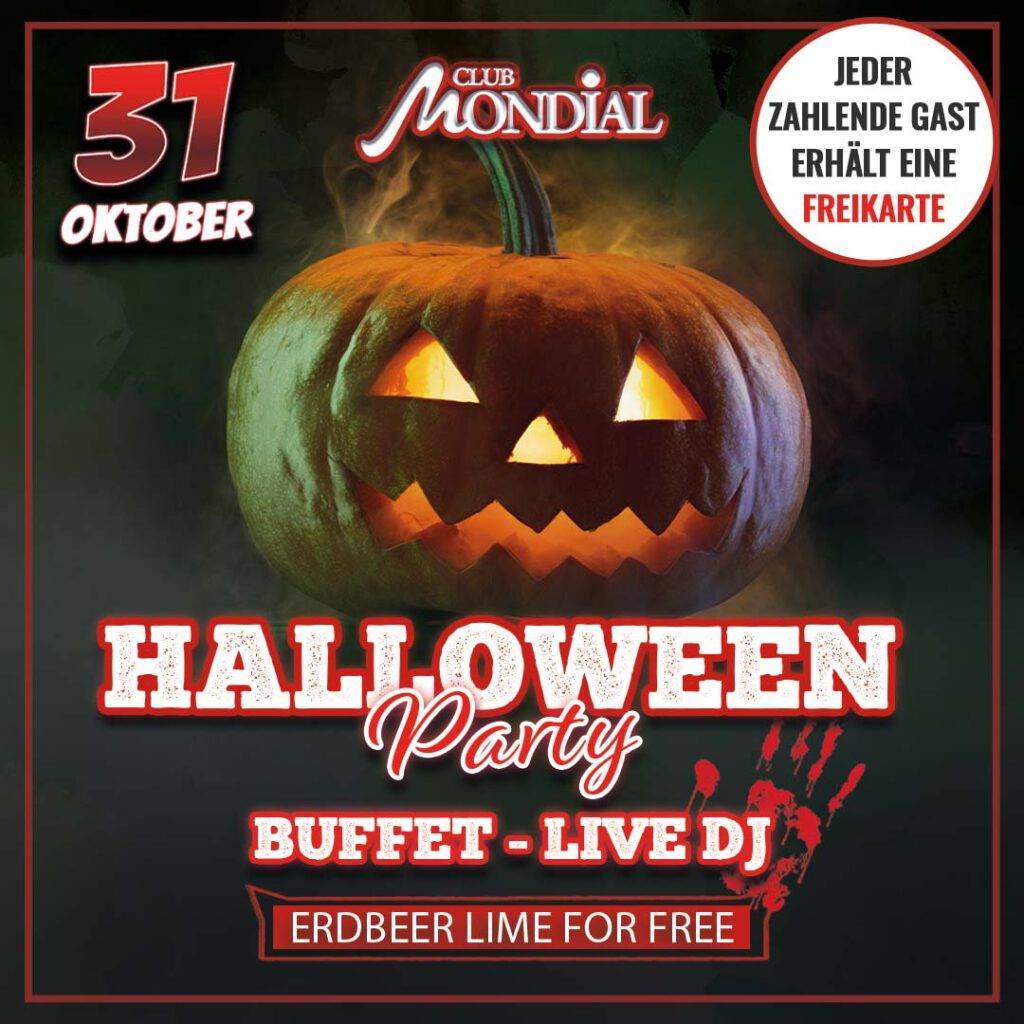 Halloween Party im Club Mondial Saunaclub